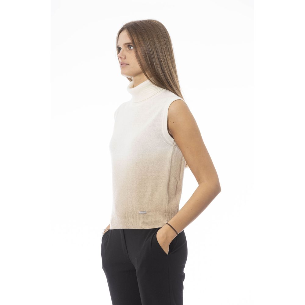 Pull Baldinini Trend en laine blanche pour femme