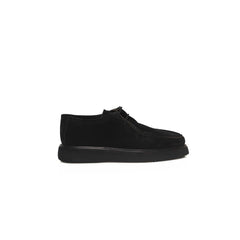 Cerruti 1881 Black Calfskin Men Derby Shoe