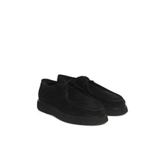 Cerruti 1881 Black Calfskin Men Derby Shoe