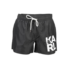 Karl Lagerfeld Black Polyester Swimwear
