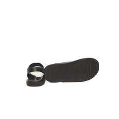 Cerruti 1881 Black Leather Men Sandal