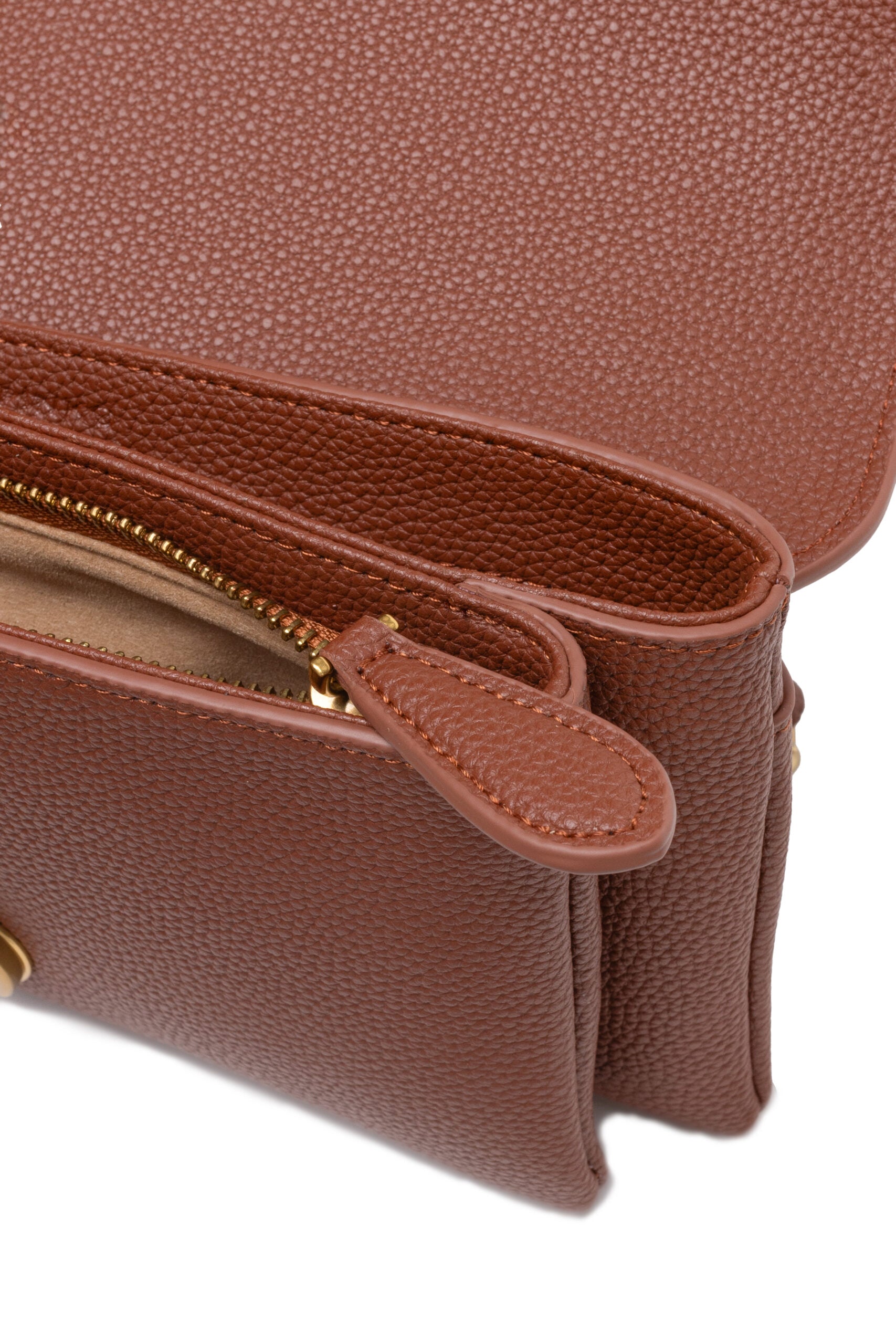 Sac bandoulière PINKO Love Boucle Riga en cuir marron