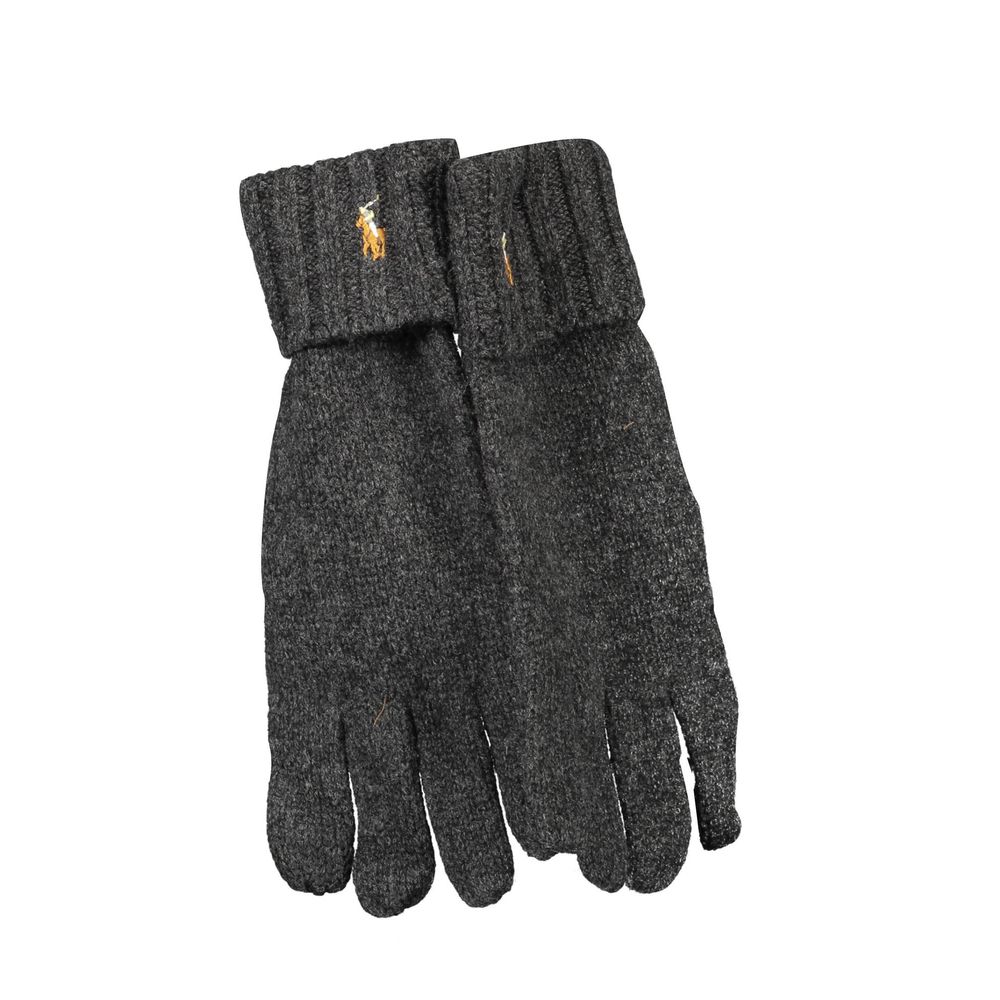 Gants en laine grise Ralph Lauren