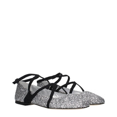 Jimmy Choo Gray Plastic Ballet Flats