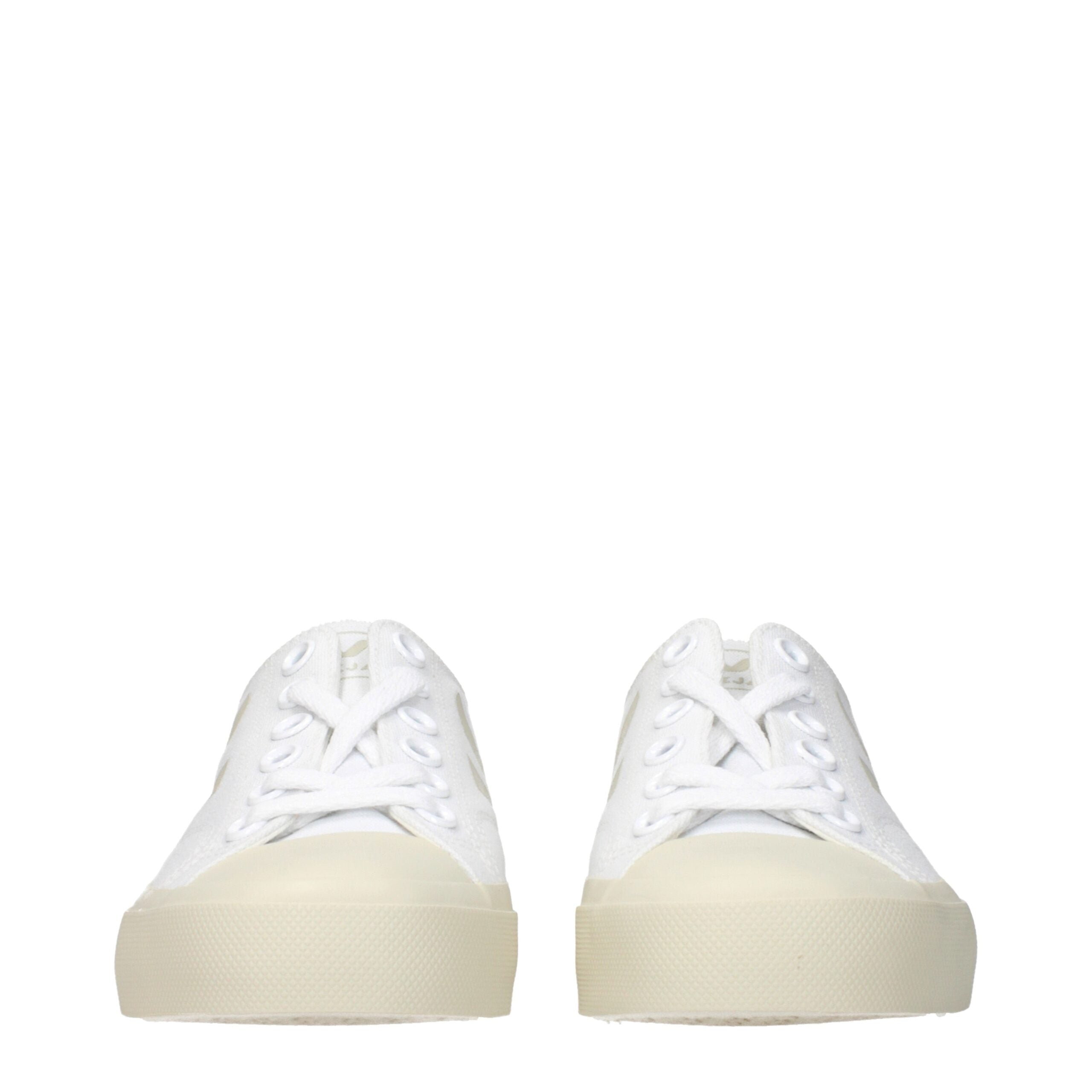 Veja White Fabric Low Tops