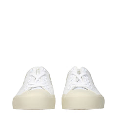 Veja White Fabric Low Tops