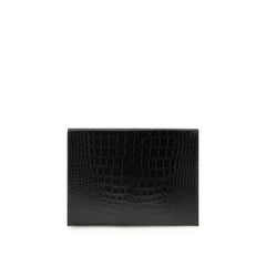 Pochette Tom Ford en cuir imprimé crocodile