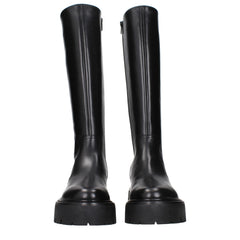Celine Black Leather Ankle Boots