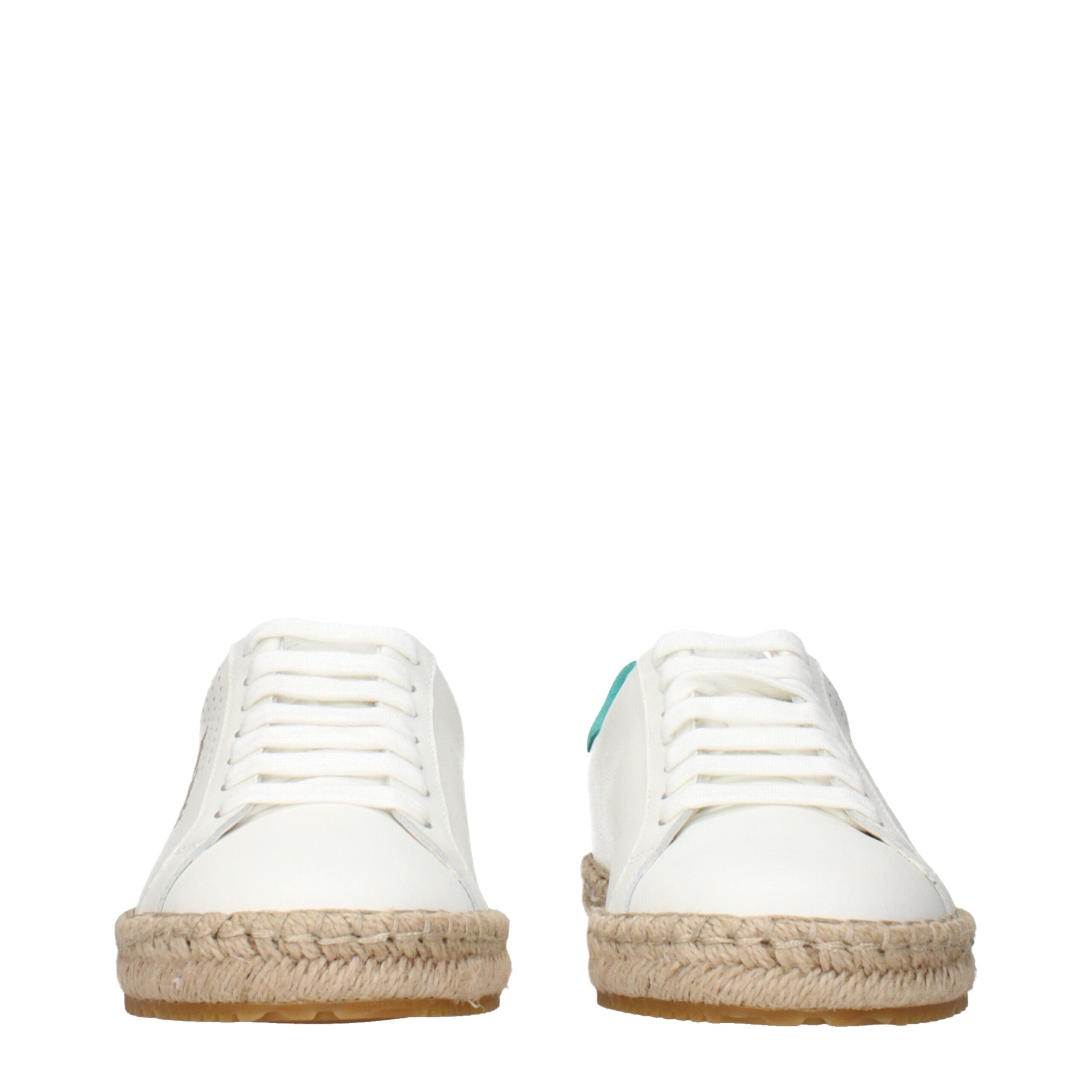 Palm Angels White Leather Low Tops
