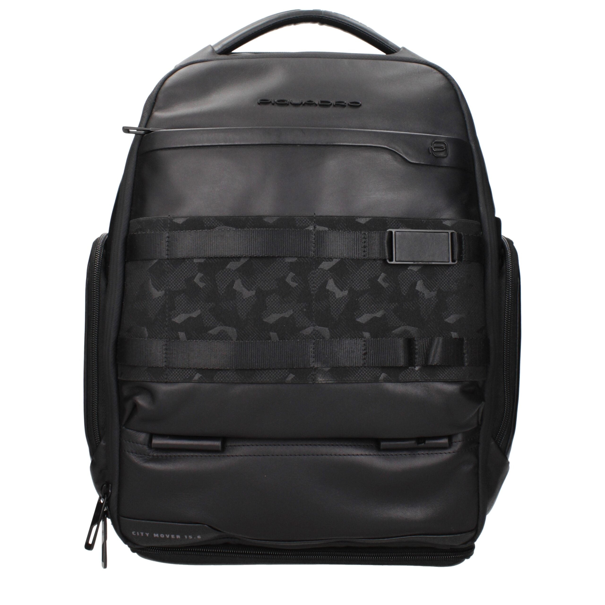 Piquadro Black Leather Backpacks