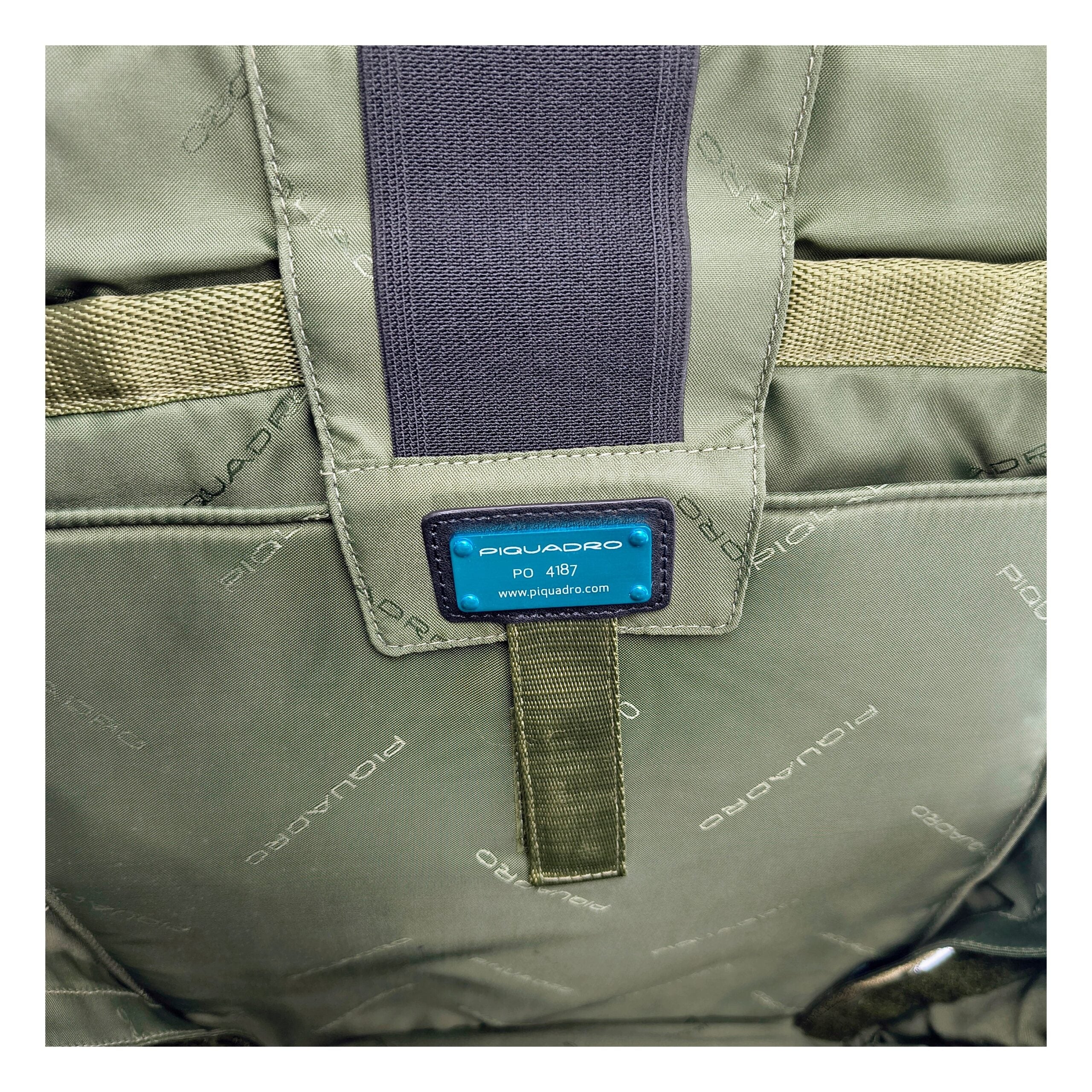 Piquadro Gray Fabric Backpacks