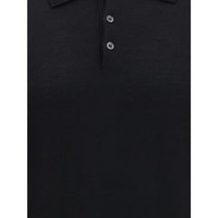 Cruna Knitted Long Sleeved Polo Shirt