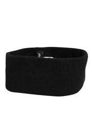 Dolce & Gabbana Black Cashmere Headband Knitted Cap One Size Men Hat