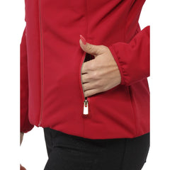 Yes Zee Red Nylon Jackets & Coat