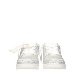 Off-White Beige Leather Low Tops