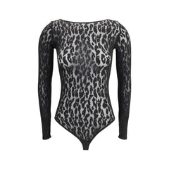 Wolford Leo String Body with animalier patterns
