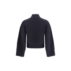 Fabiana Filippi Black Fleece Wool Sweater