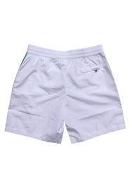 Dolce & Gabbana White Logo Polyester Men Beachwear Swimwear
