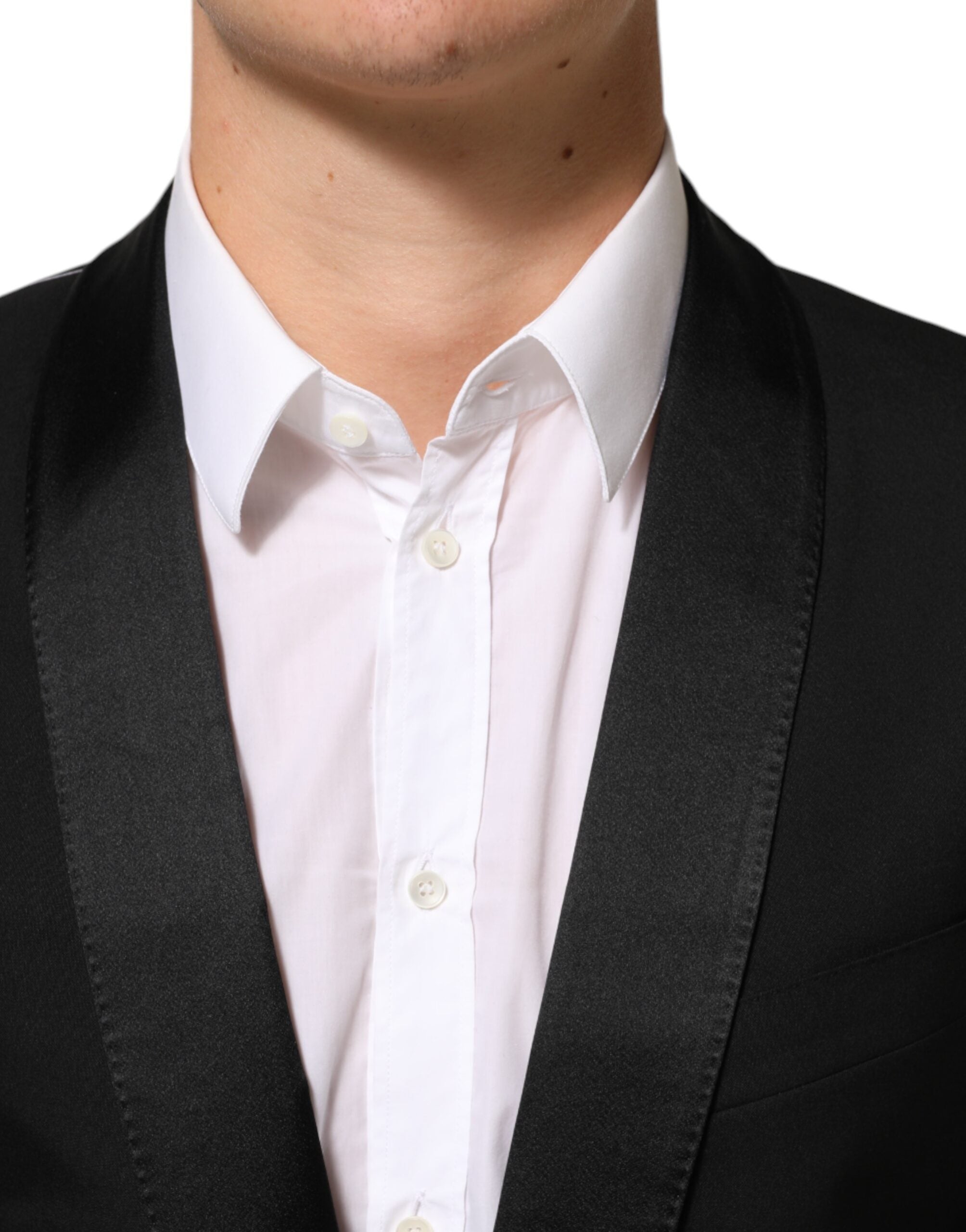 Veste blazer Dolce &amp; Gabbana MARTINI noire à un bouton