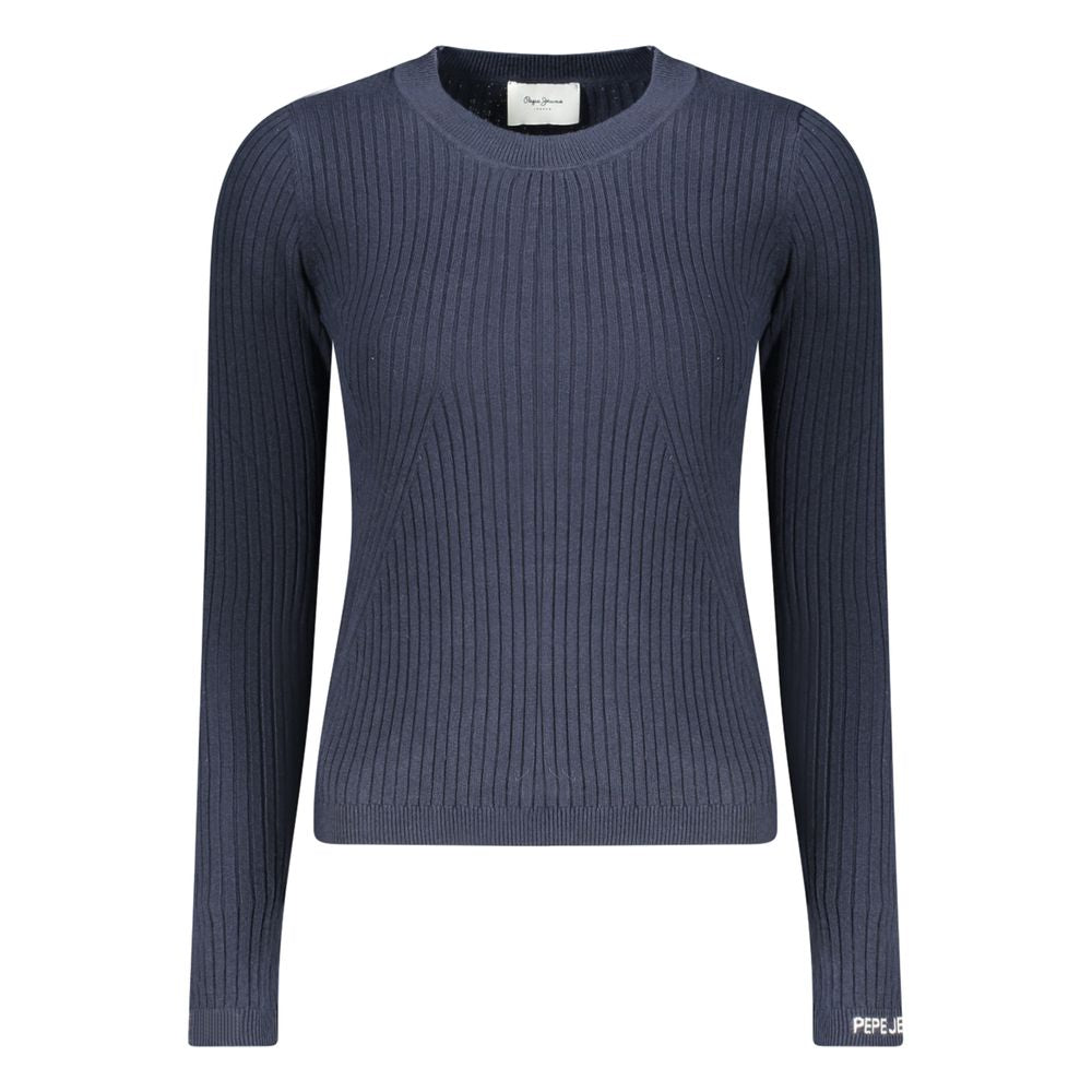 Pepe Jeans blauer Baumwollpullover für Damen