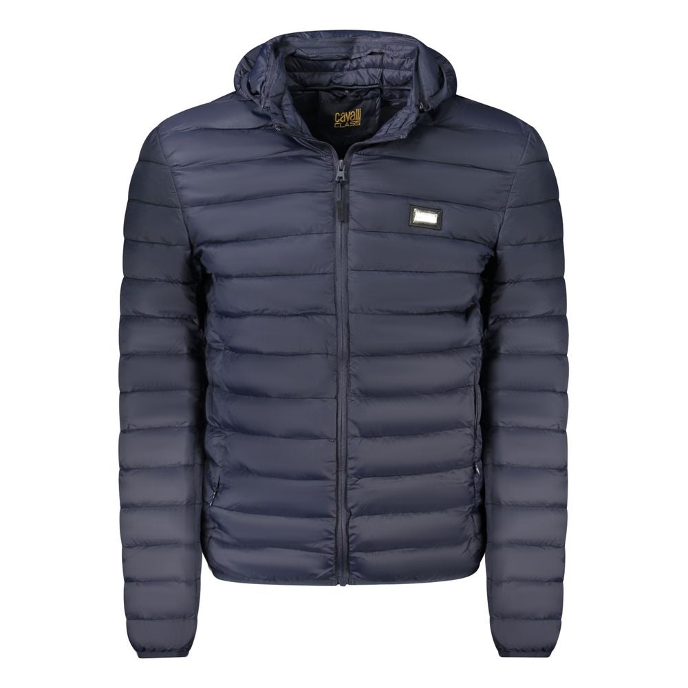 Cavalli Class Herrenjacke aus blauem Polyester