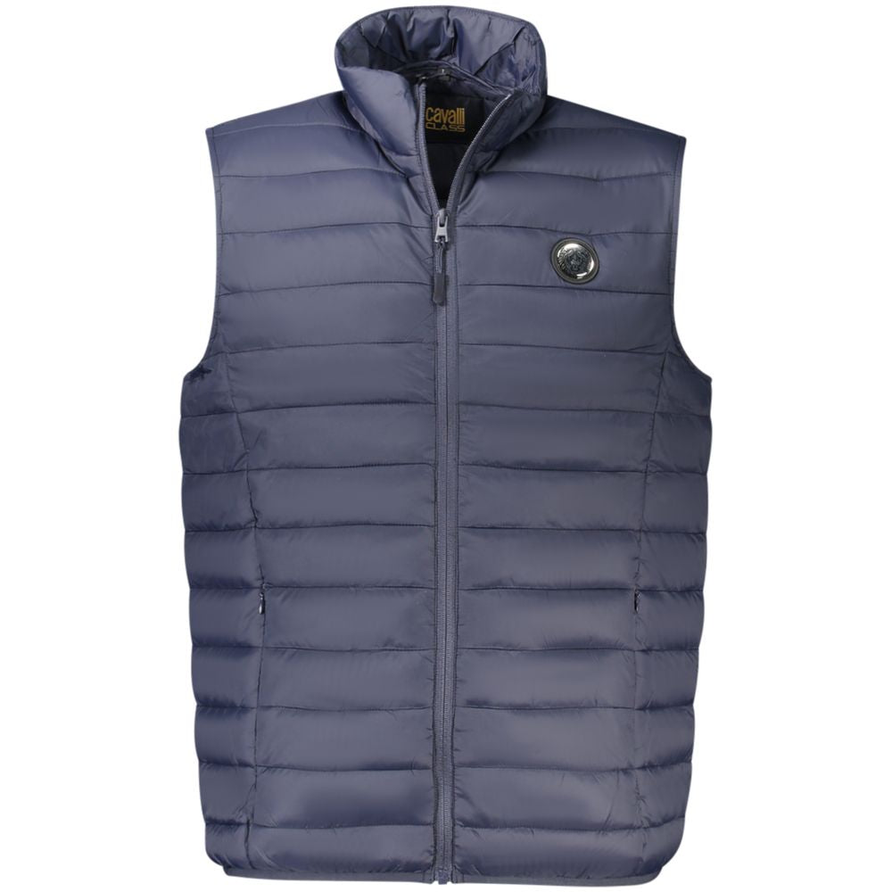 Cavalli Class Herrenjacke aus blauem Polyester