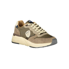 Baskets en cuir gris Blauer pour hommes