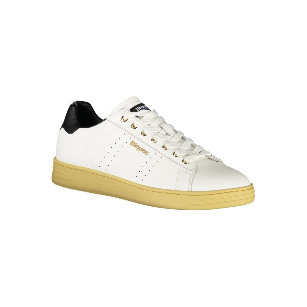 Baskets Blauer en cuir blanc pour hommes