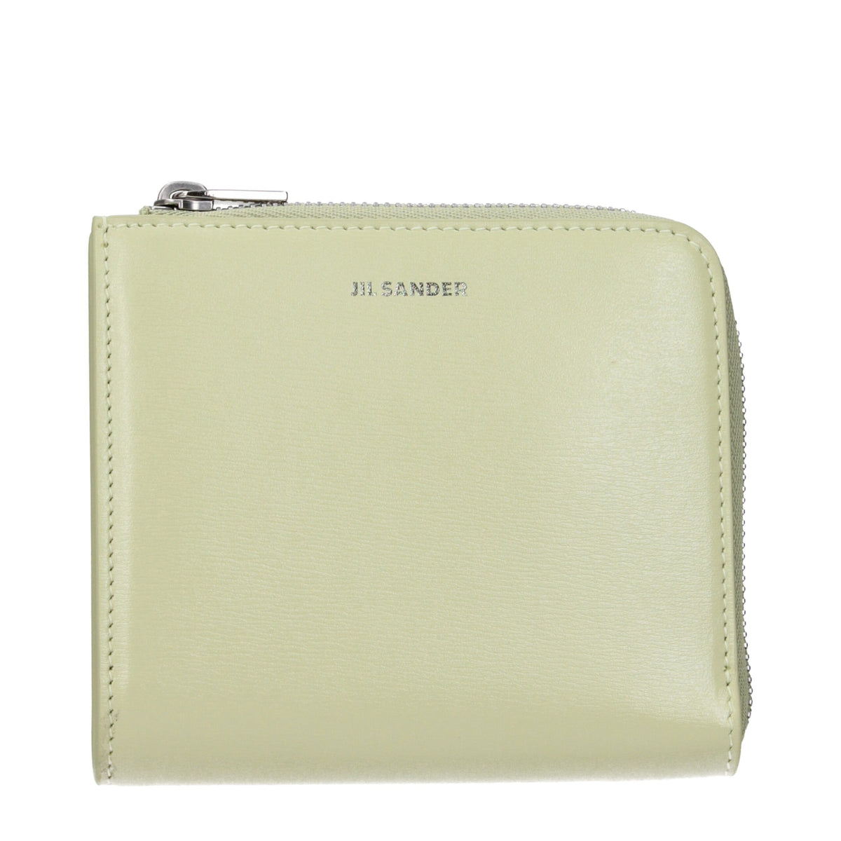 Jil Sander Green Leather Wallets