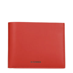 Jil Sander Red Leather Wallets