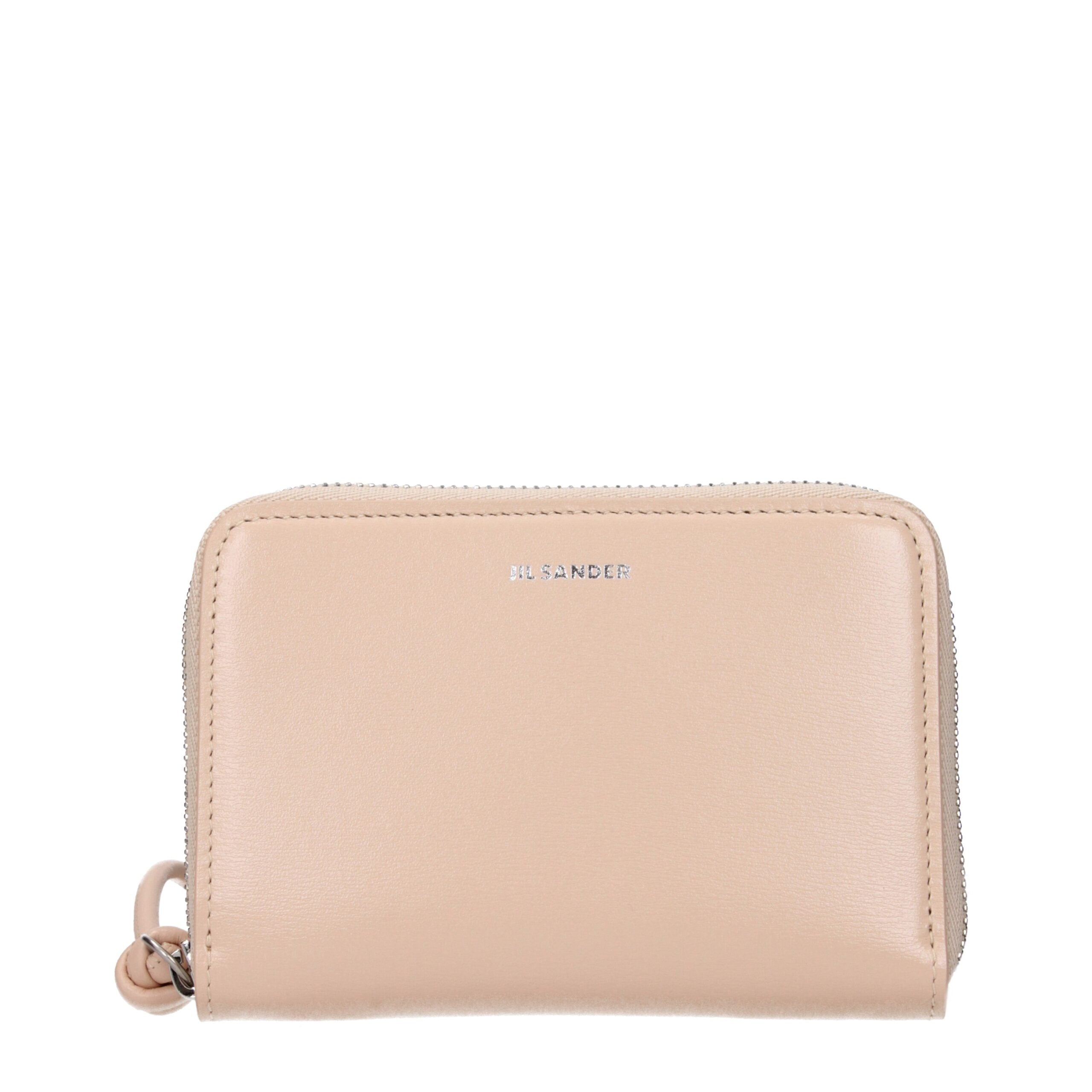 Jil Sander Pink Leather Wallets
