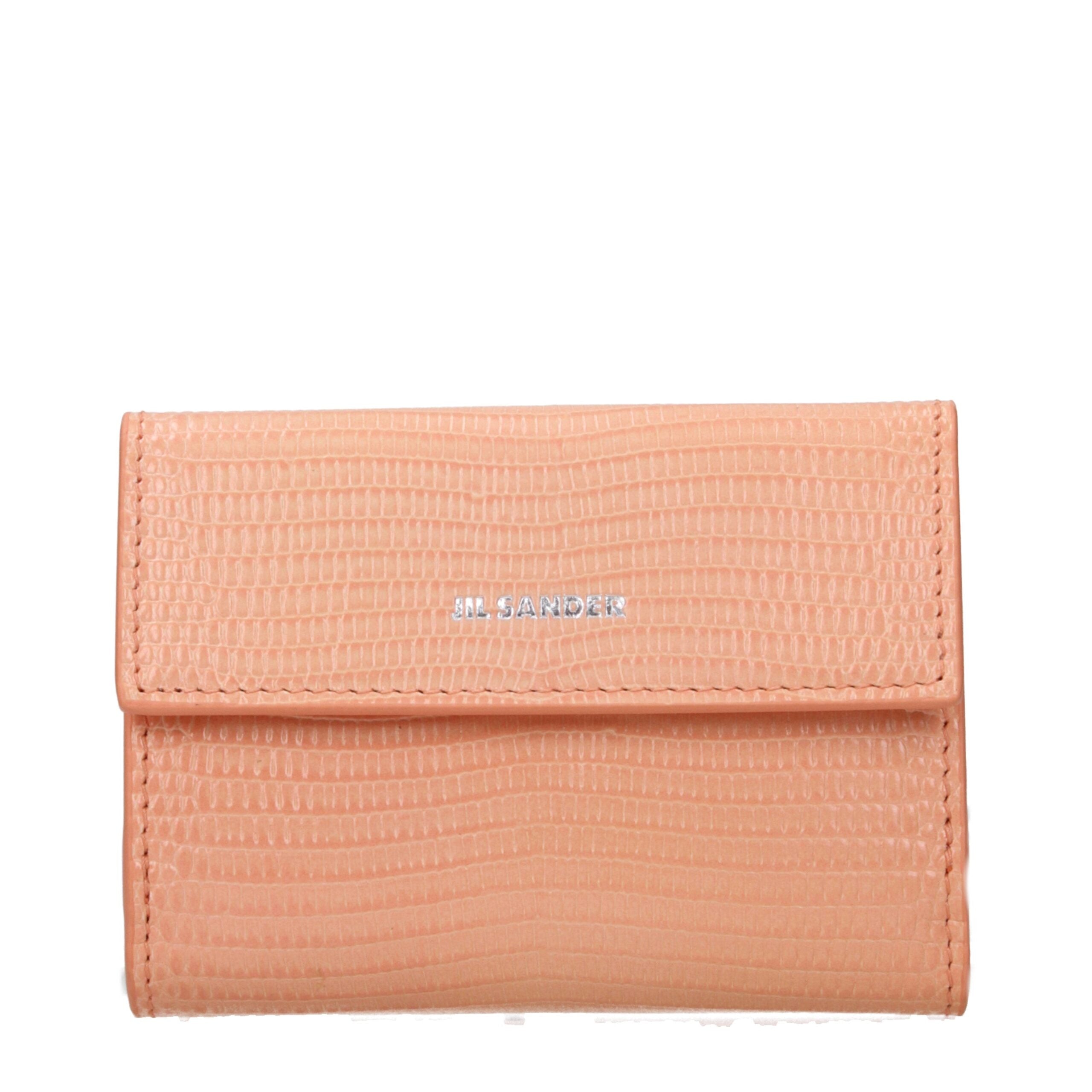Jil Sander Pink Leather Wallets