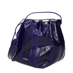 Jil Sander Purple Leather Shoulder Bags