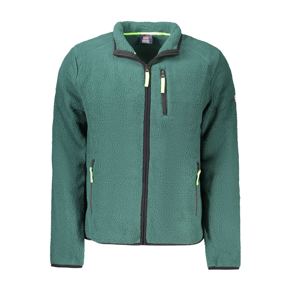 Pull homme vert en polyester Norvège 1963