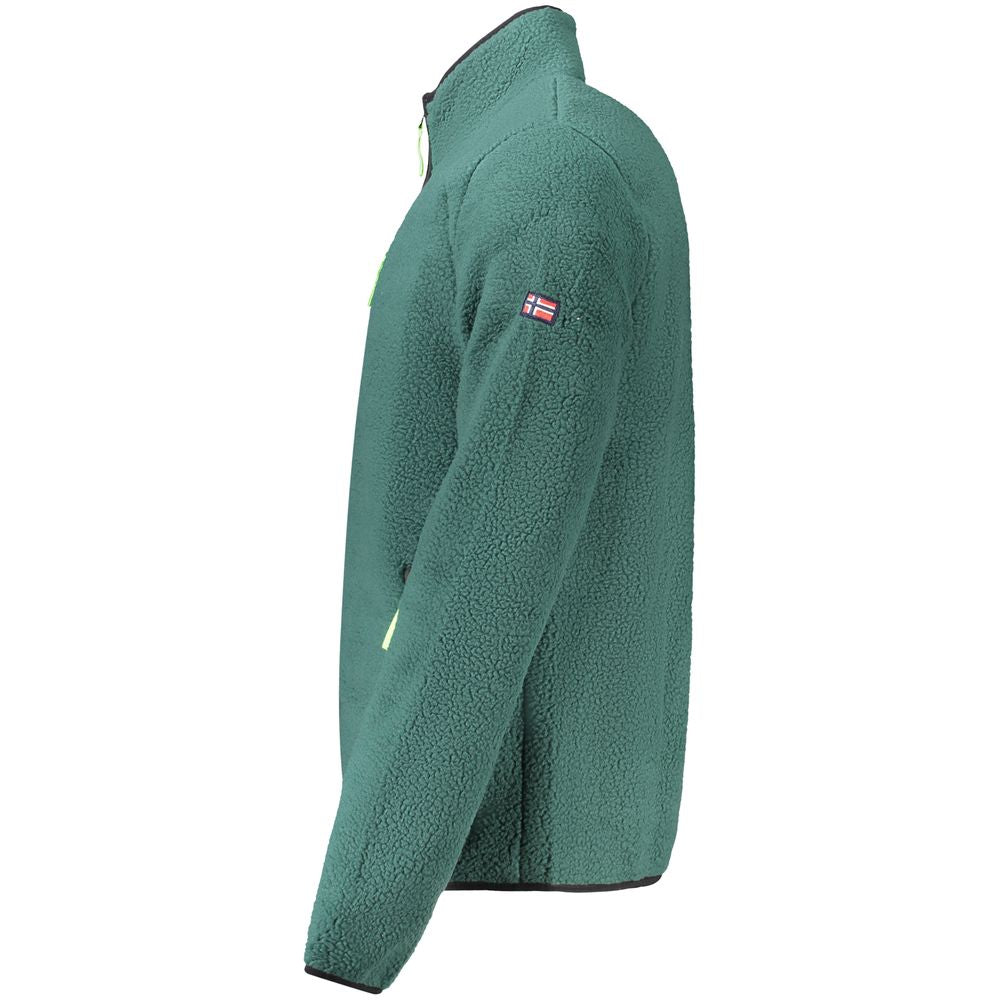 Pull homme vert en polyester Norvège 1963