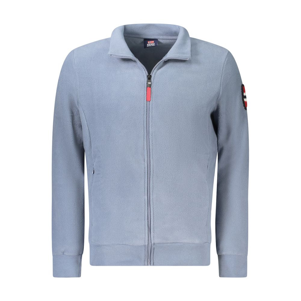 Pull homme bleu en polyester Norvège 1963