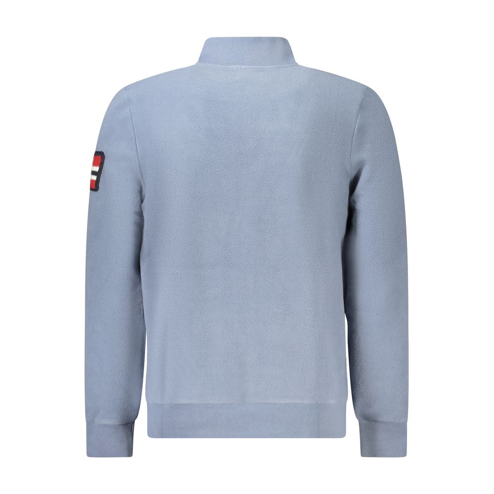 Pull homme bleu en polyester Norvège 1963