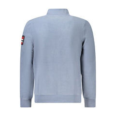 Pull homme bleu en polyester Norvège 1963