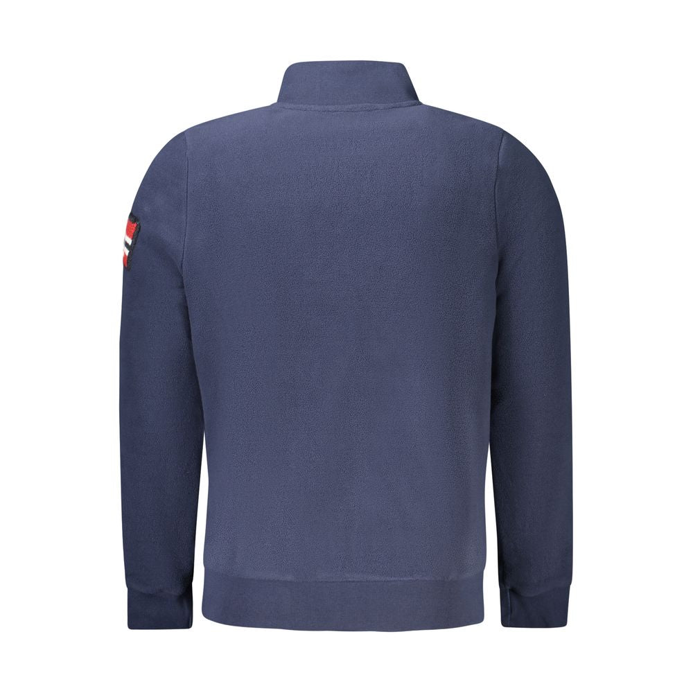 Pull homme bleu en polyester Norvège 1963