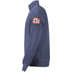 Pull homme bleu en polyester Norvège 1963