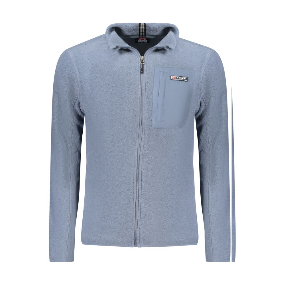 Pull homme bleu en polyester Norvège 1963