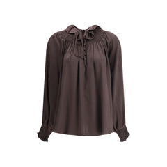 Burberry Geometric Silk Blouse