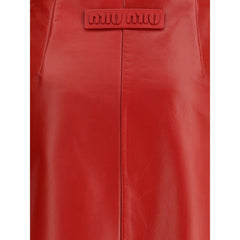 Miu Miu Nappa Leather Skirt