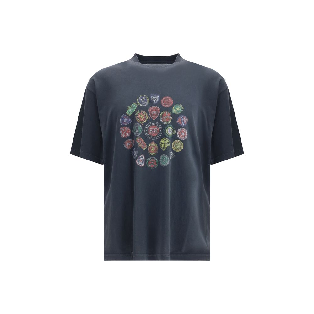 T-shirt Balenciaga en coton imprimé du logo