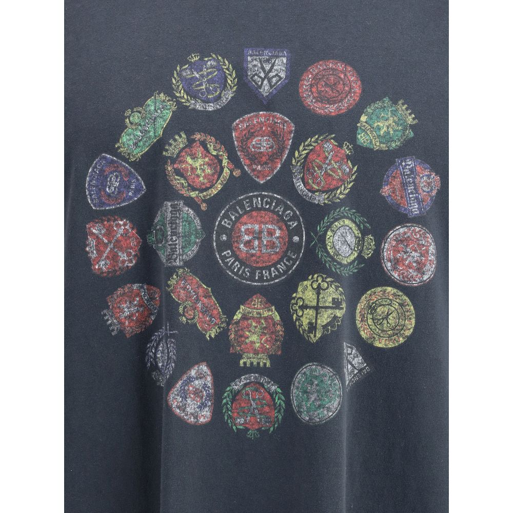 T-shirt Balenciaga en coton imprimé du logo