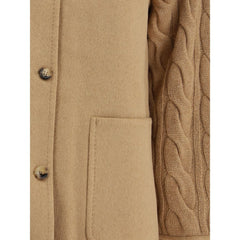 Max Mara Double-breasted Jacket with contrasted sleeves
