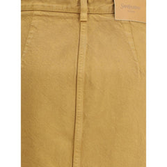 Saint Laurent Denim Pencil Skirt
