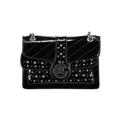 Gaelle Paris Black Polyethylene Handbag