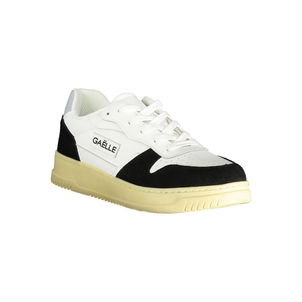 Gaelle Paris White Polyester Sneaker
