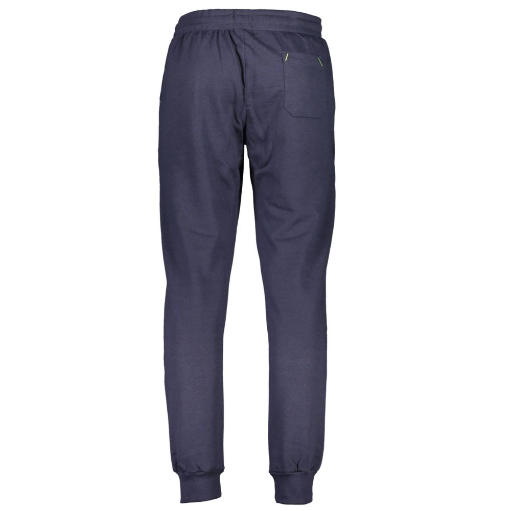 Pantalon en coton bleu Gianmarco Venturi